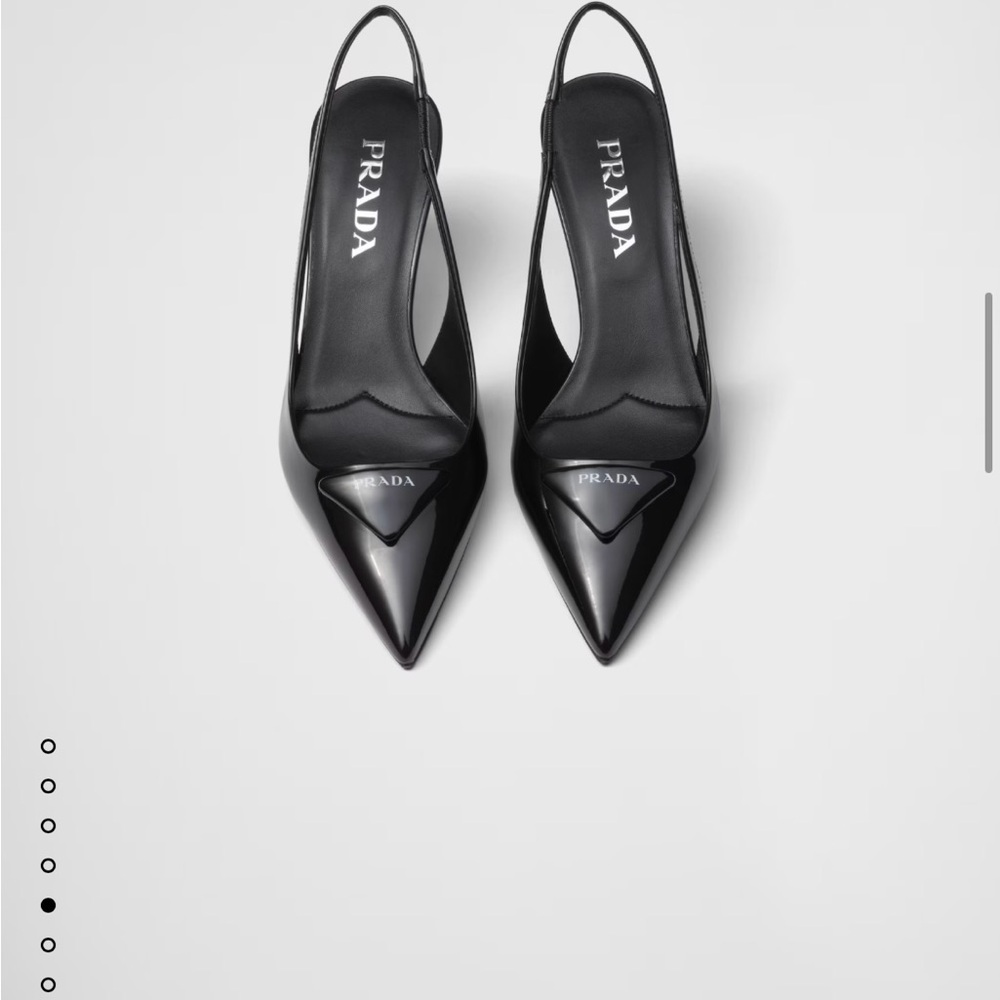 Prada Women's Glossy Black Heels